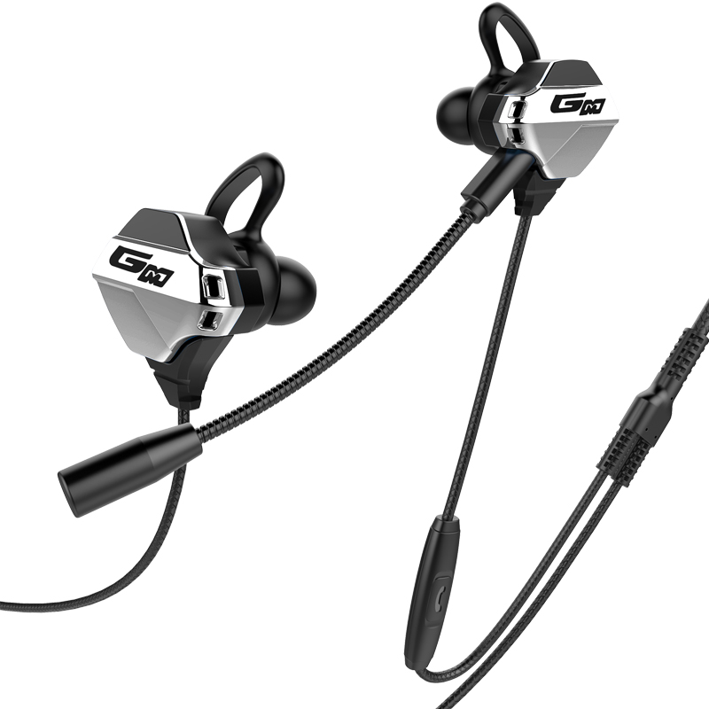 E-sports Gaming Headphones Teléfono móvil y PC Auriculares universales Auricular con dos micrófonos